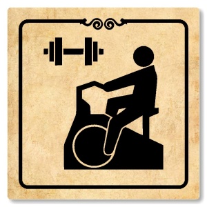 Fitness, 80x80mm, pergamen, Texas